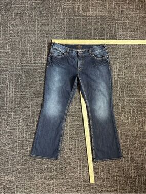 Silver Jeans Co. Suki Mid Slim Bootcut Jeans Womens 20/30 Blue Dark Wash Stretch
